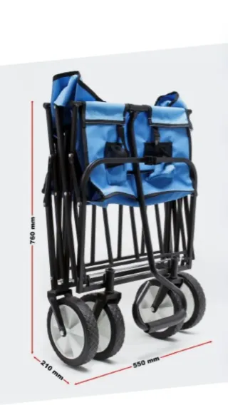 Carrello pieghevole Wiltec, 68 kg