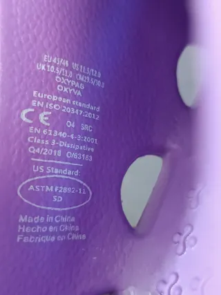 Zuecos Oxtpas Antideslizantes TALLA:45-46 E1Y4122