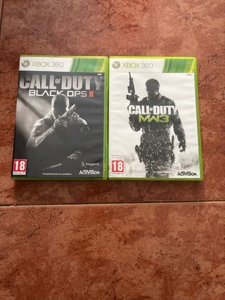 Call of Duty Black Ops II y MW3 Xbox 360
