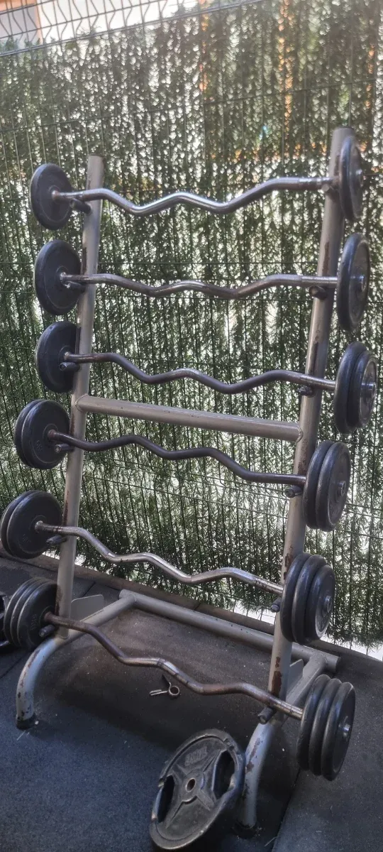 Rack Barras Z con Pesos