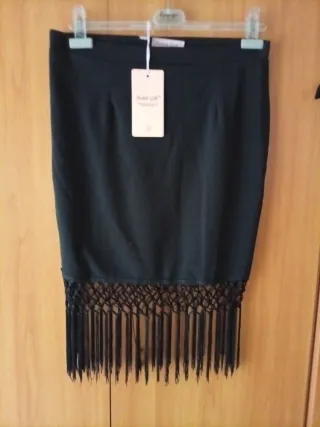 Gonna stile Charleston con frange