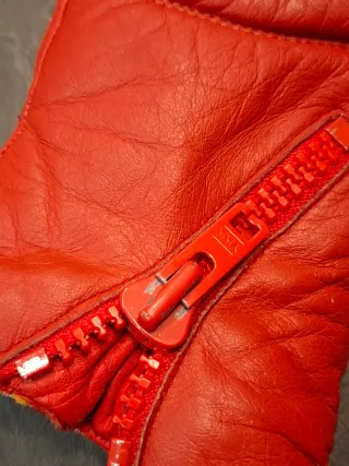 Guanti Invicta Vintage Pelle Rossi