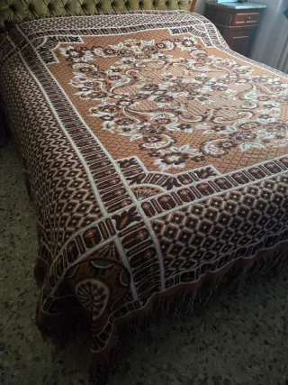 Coperta Abruzzese Vintage Beige/Marrone