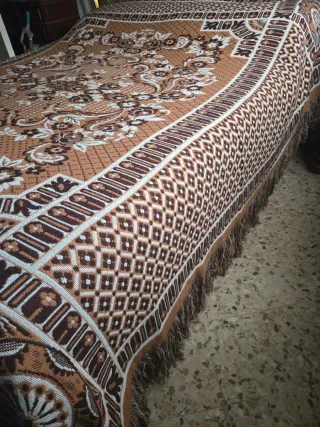 Coperta Abruzzese Vintage Beige/Marrone