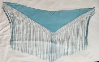 Mantoncillo Flamenco azul