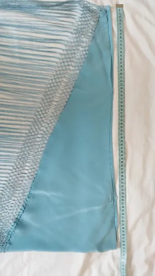 Mantoncillo Flamenco azul