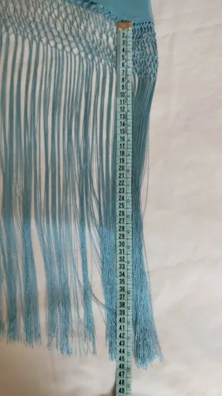 Mantoncillo Flamenco azul