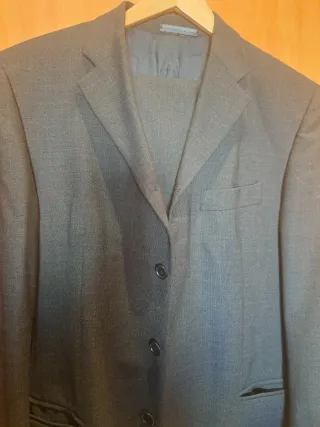 Traje Zara Gris Oscuro Invierno