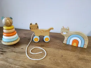 Set 3 Juguetes Bebé Bambú Vertbaudet