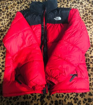 The North Face Plumas Rojo y Negro