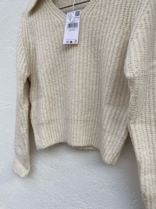 Jersey Punto Cuello Pico Mango Teen