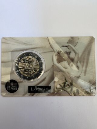 moneda 2 Euro Museo del Louvre 2025
