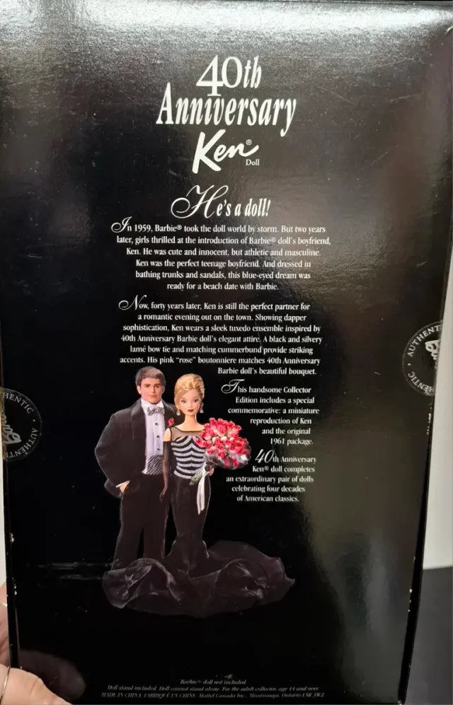 Ken 40° Anniversario Edizione da Collezione nuovo