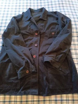 Chaqueta ante negro mujer