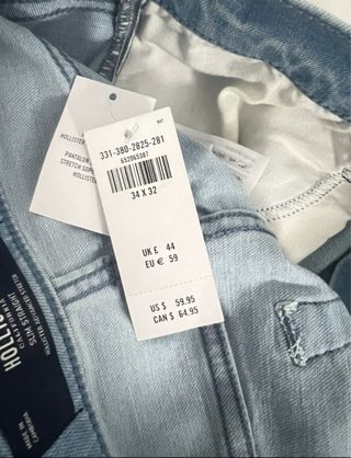 Talla 44. Vaqueros de hombre HOLLISTER