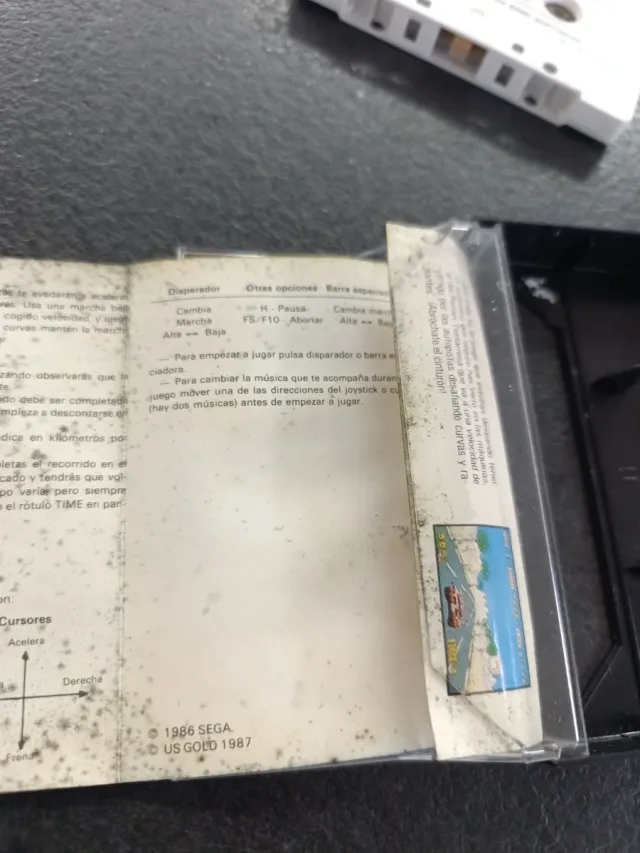 Juego MSX Out Run by U.S. Gold