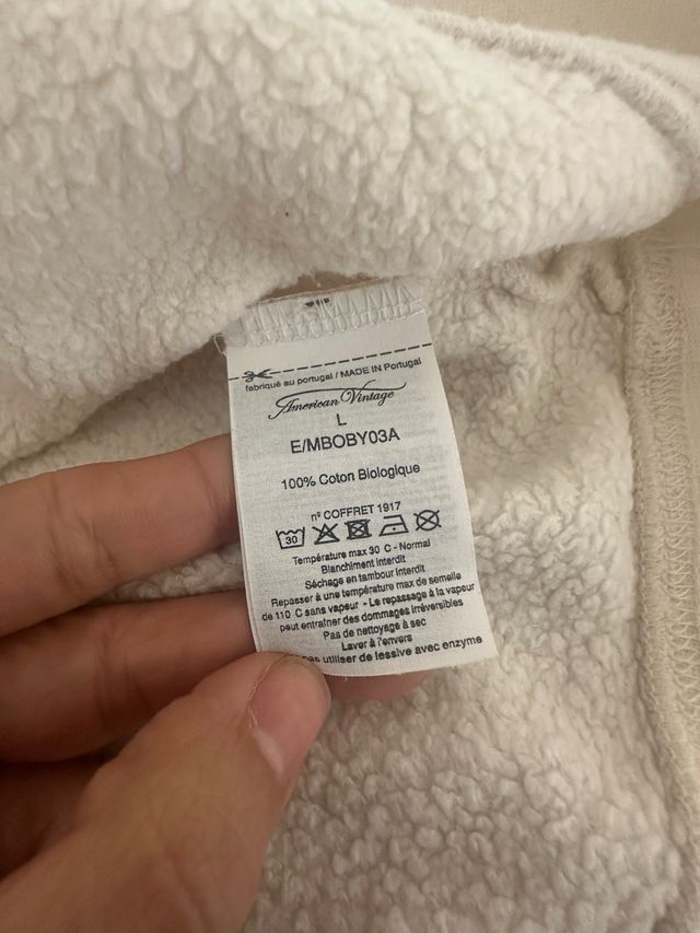 Sudadera American Vintage Beige