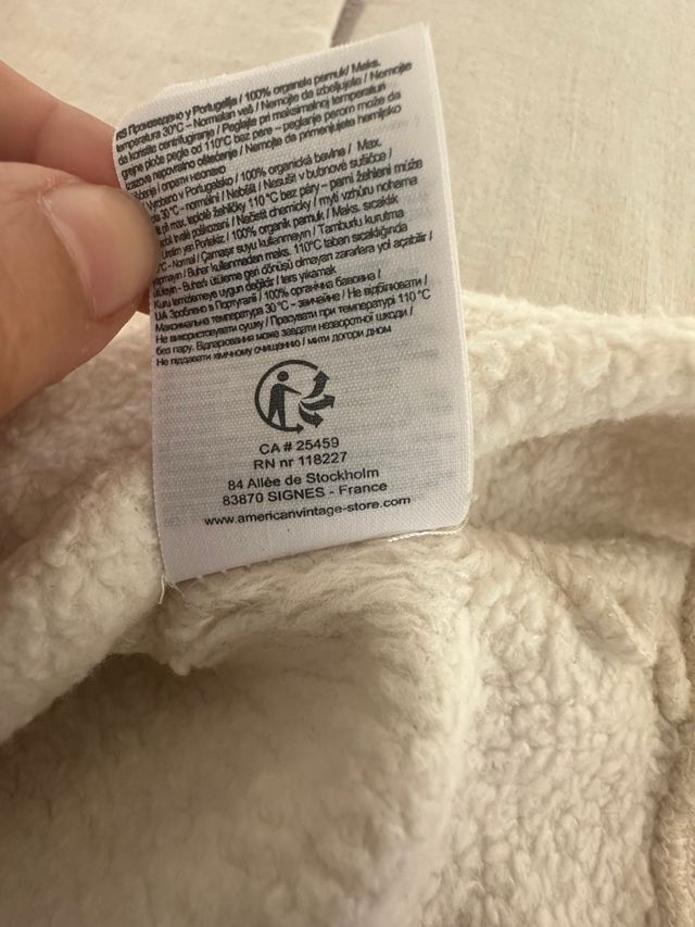 Sudadera American Vintage Beige