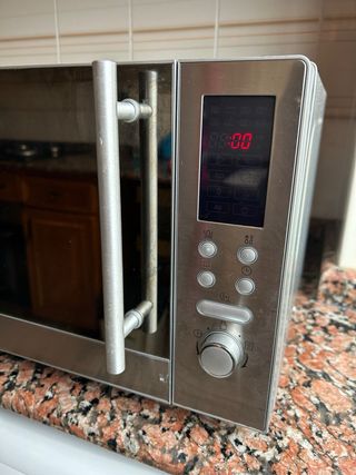 Microondas plateado
