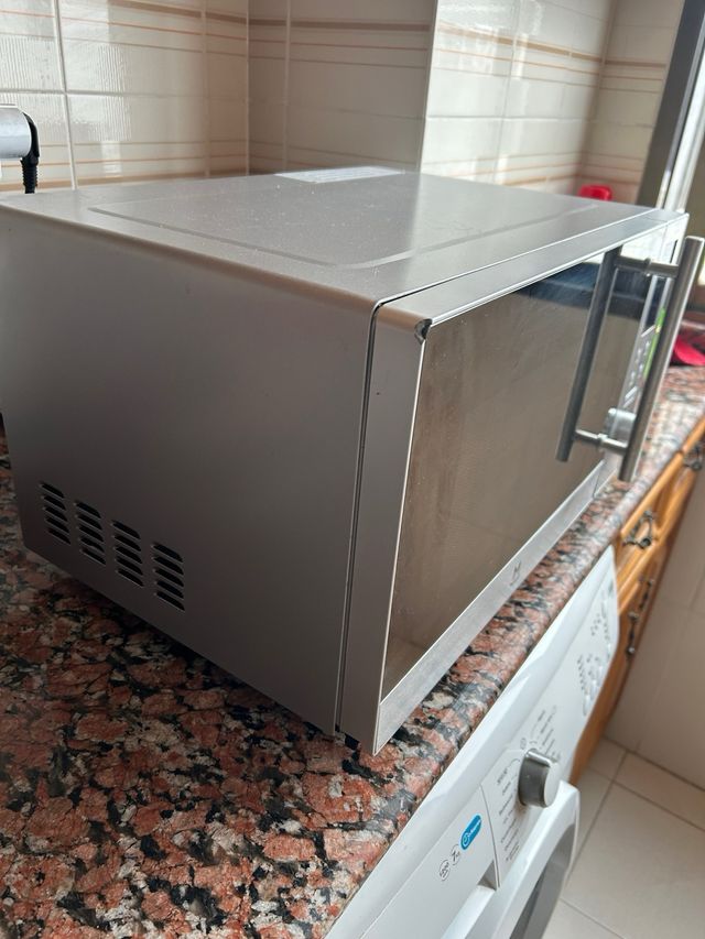 Microondas plateado