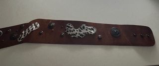 Cintura pelle cuoio e cavallino