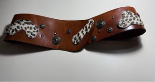 Cintura pelle cuoio e cavallino