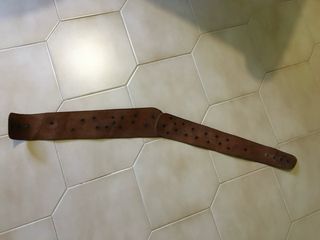 Cintura pelle cuoio e cavallino