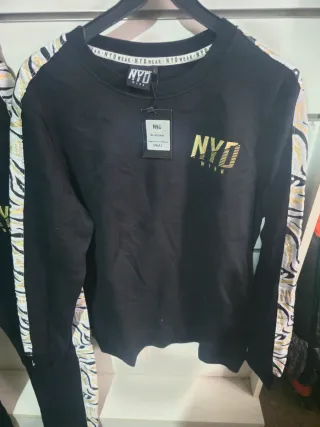 Chándal NYD Negro y Dorado Talla L