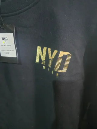 Chándal NYD Negro y Dorado Talla L