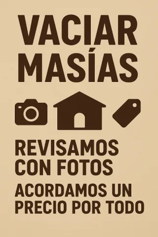 Pagamos por vaciar masias, garajes y trasteros,