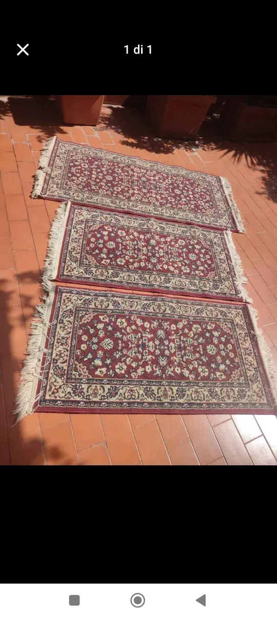 Tappeti rossi e beige