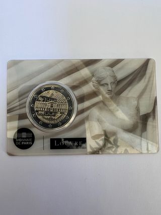 moneda 2 euro Museo del Louvre