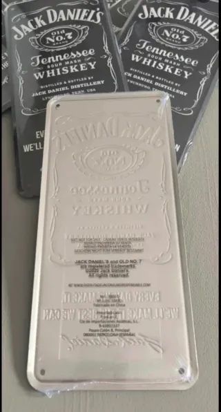 Chapa, placa, decoración Jack Daniel's