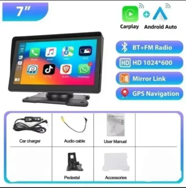 Schermo Smart 7'' Android Auto Carplay