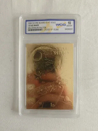 Cartas star wars chapadas en oro x7 Carta Donald