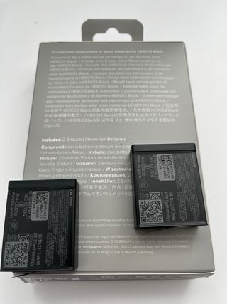 2 Batterie GoPro Enduro Hero13 (1 uso)
