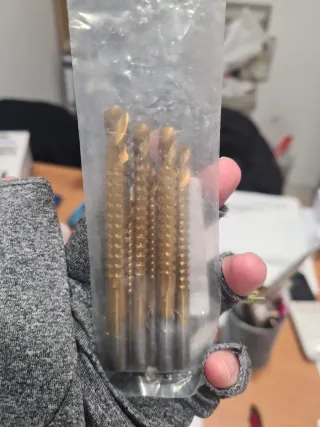 Brocas doradas para taladro