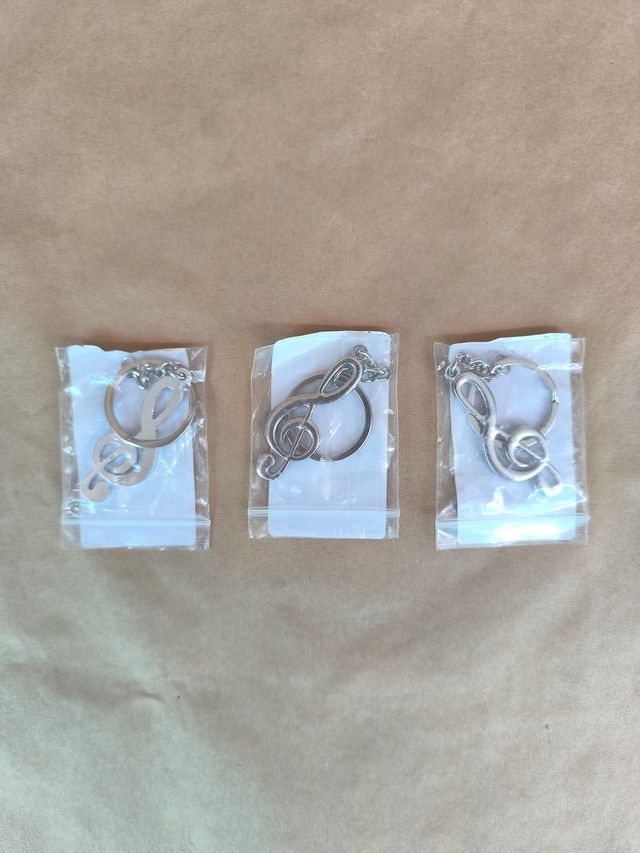 Llavero musical - Clave de Sol (plateado) - Nuevo