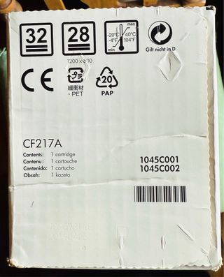 Cartucho Tinta Negra HP 17A CF217A LaserJet Pro