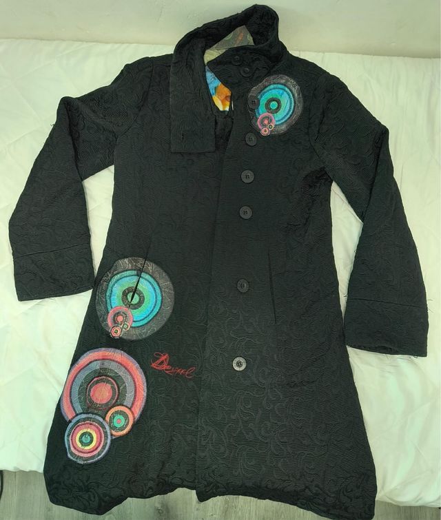 Chaqueta Desigual Negra Multicolor
