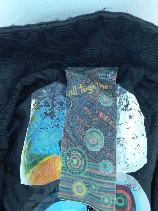 Chaqueta Desigual Negra Multicolor