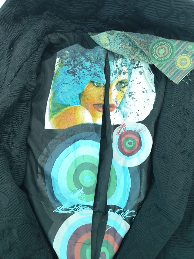 Chaqueta Desigual Negra Multicolor