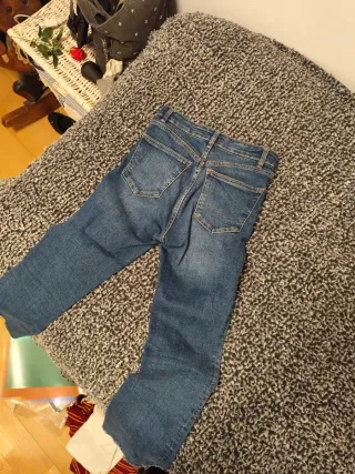 Pantalón vaquero flare Zara azul