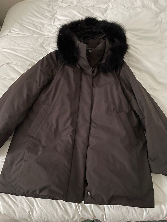Parka Uniqlo Talla M Marrón