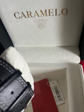 Reloj Caramelo Negro y Plateado