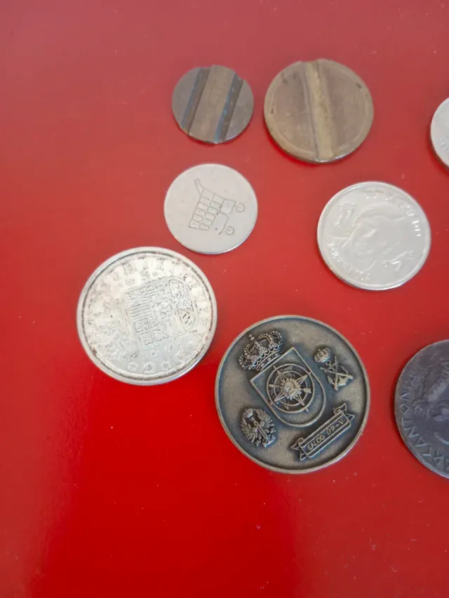 Fichas y monedas antiguas