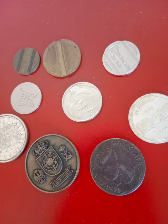 Fichas y monedas antiguas