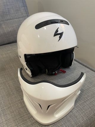 Casco Scorpion Exo Combat Blanco