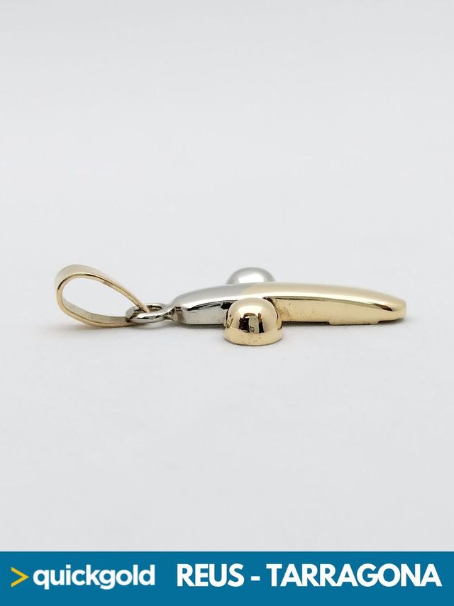 040-03-00554 COLGANTE ORO BICOLOR 18K CRUZ