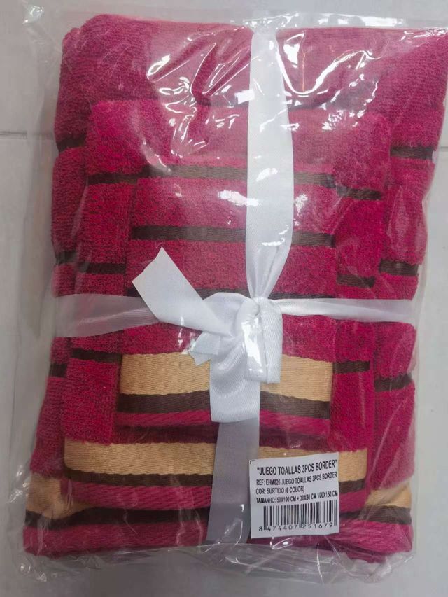 Juego de 3 toallas de algodón